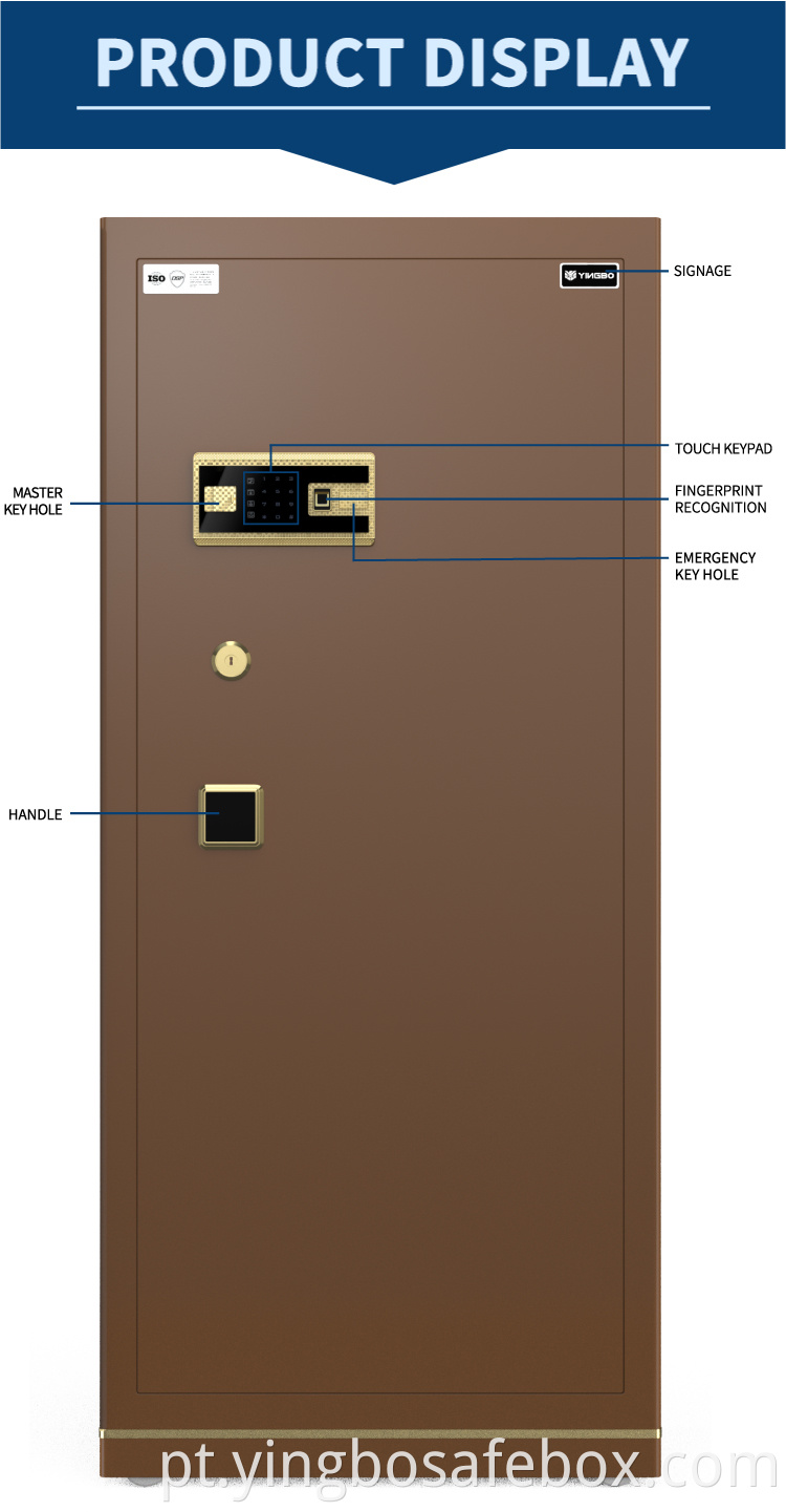 patented double row lock bolts safe box